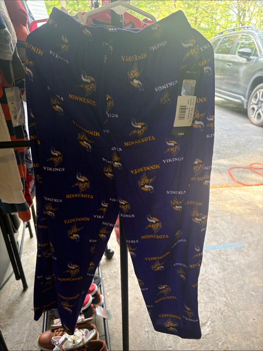 Nwt Minnesota Vikings Purple Logo Lounge Pants